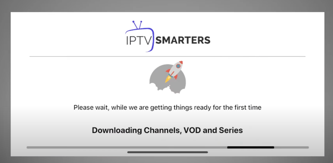 Chargement de l'application IPTV sur Apple iOS